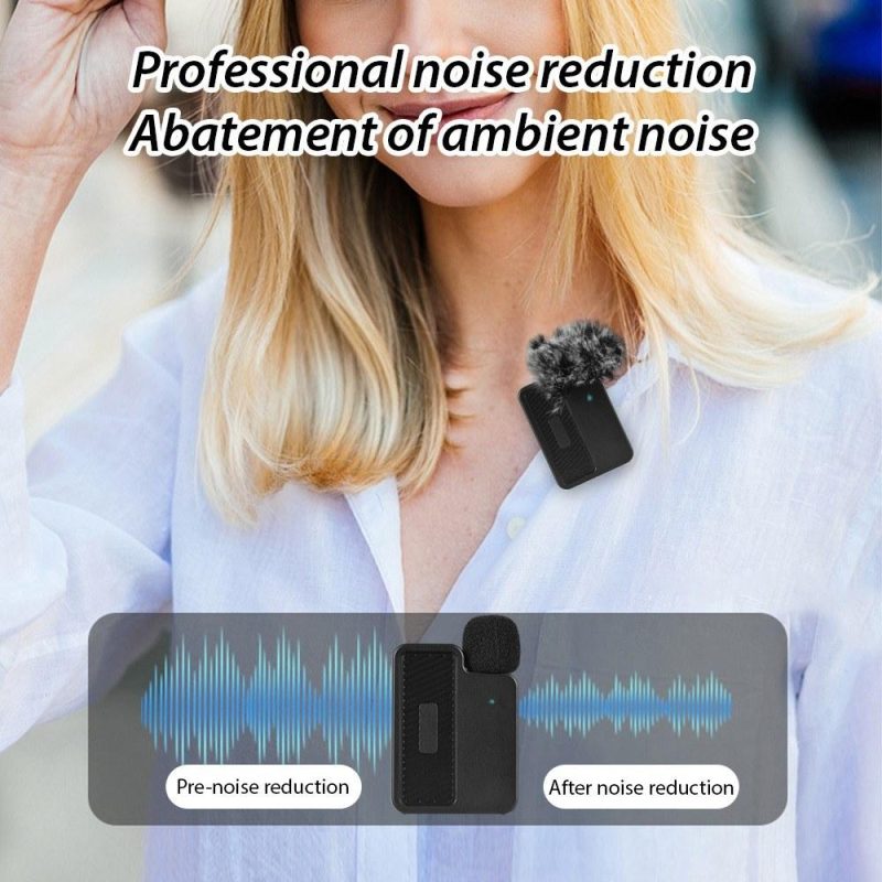 Pro Audio Equipment |   J8 Wireless Microphone Professional Lapel Clip-on Microphone -Type-C Plug Musical Instruments Pro Audio Equipment