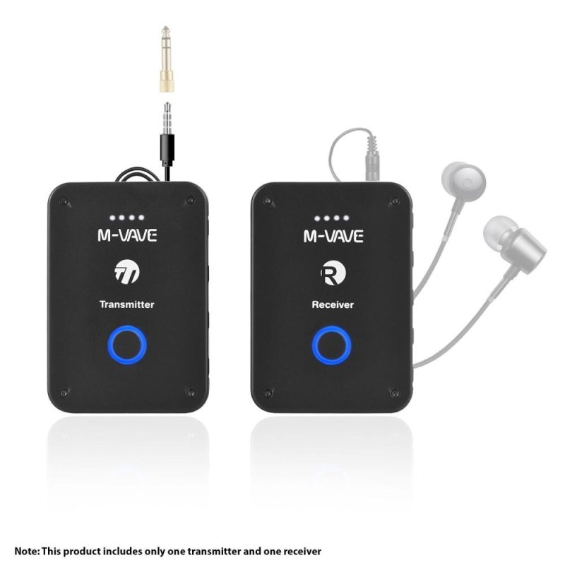 Pro Audio Equipment |   M-VAVE WP-9 Wireless Earphone Monitor Transmission System: High-Quality Sound with Low Latency Black Musical Instruments Black