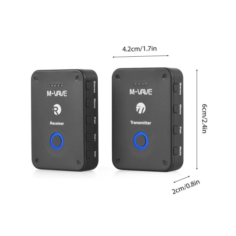 Pro Audio Equipment |   M-VAVE WP-9 Wireless Earphone Monitor Transmission System: High-Quality Sound with Low Latency Black Musical Instruments Black