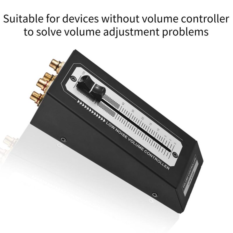 Pro Audio Equipment |   Mini Low Noise Volume Controller CX-02 Volume Adjustment Device Black Musical Instruments Black