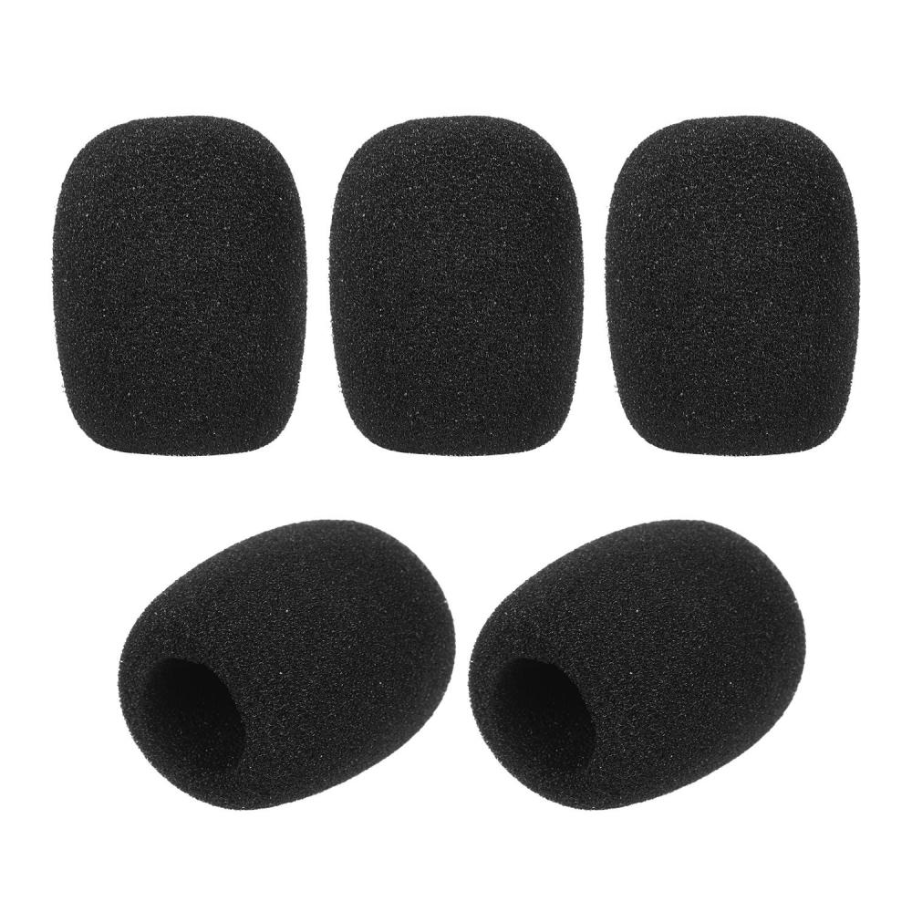 Pro Audio Equipment |   Mini Microphone Windscreens Mic Foam Covers Black Musical Instruments Black