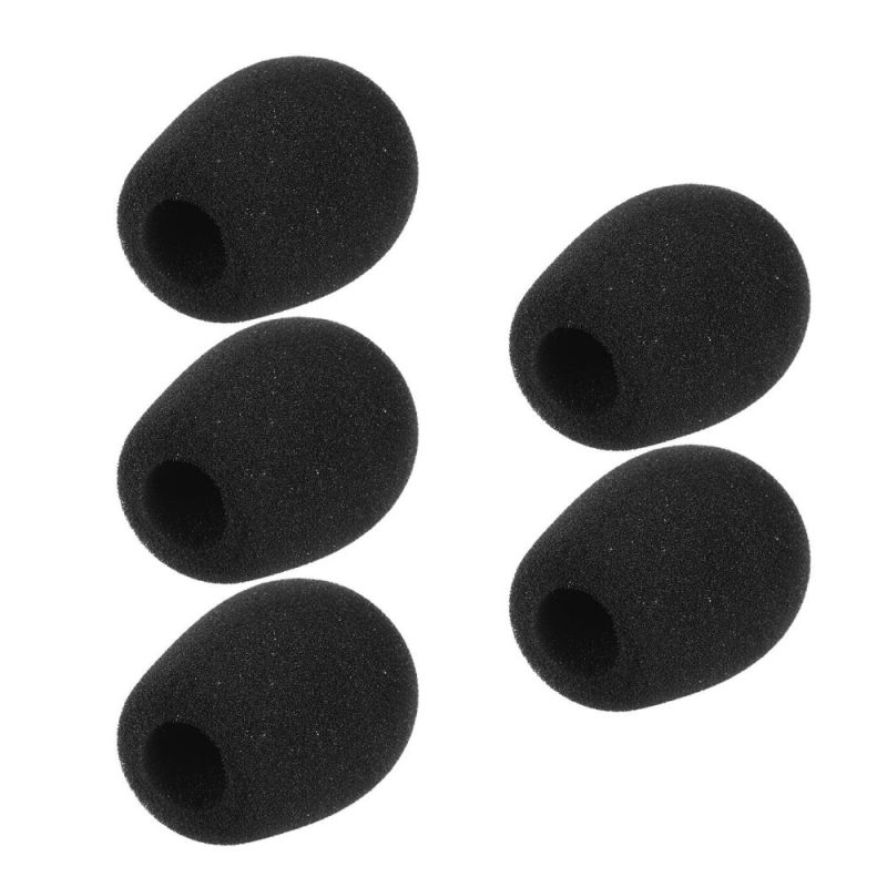 Pro Audio Equipment |   Mini Microphone Windscreens Mic Foam Covers Black Musical Instruments Black