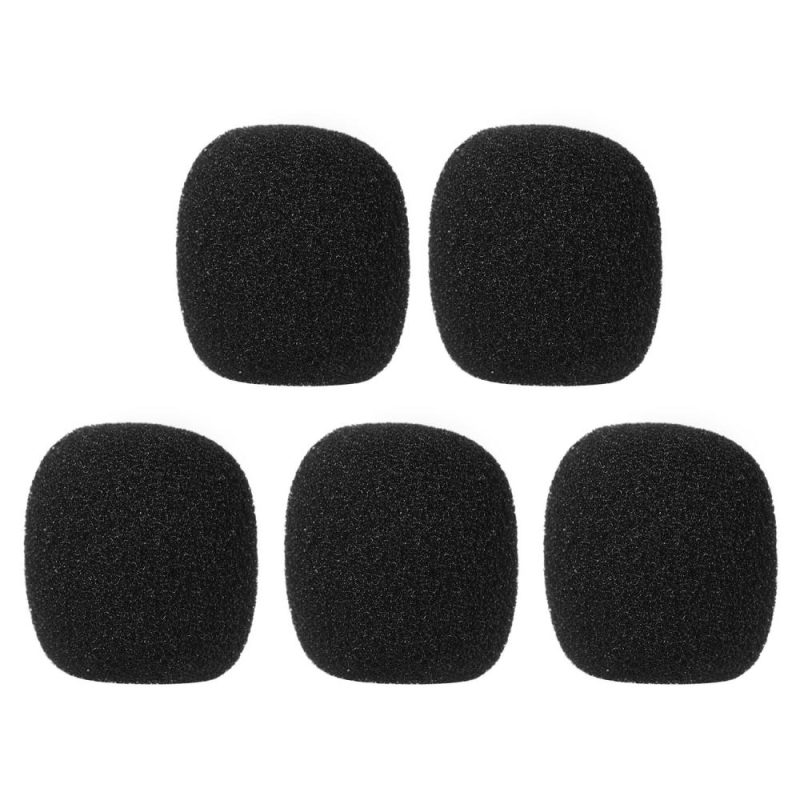 Pro Audio Equipment |   Mini Microphone Windscreens Mic Foam Covers Black Musical Instruments Black