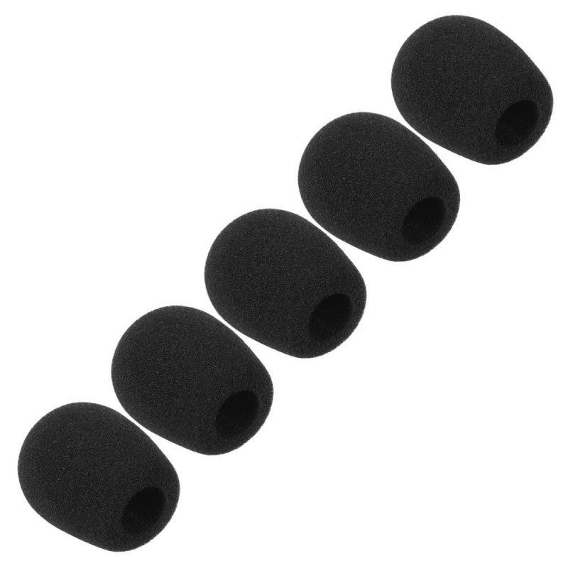 Pro Audio Equipment |   Mini Microphone Windscreens Mic Foam Covers Black Musical Instruments Black