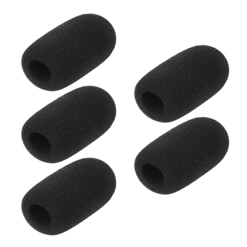 Pro Audio Equipment |   Mini Microphone Windscreens Mic Foam Covers Black Musical Instruments Black