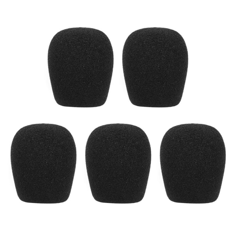 Pro Audio Equipment |   Mini Microphone Windscreens Mic Foam Covers Black Musical Instruments Black