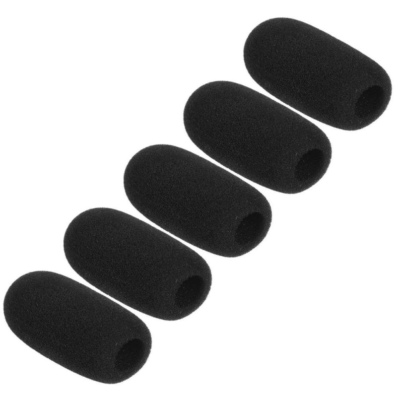 Pro Audio Equipment |   Mini Microphone Windscreens Mic Foam Covers Black Musical Instruments Black