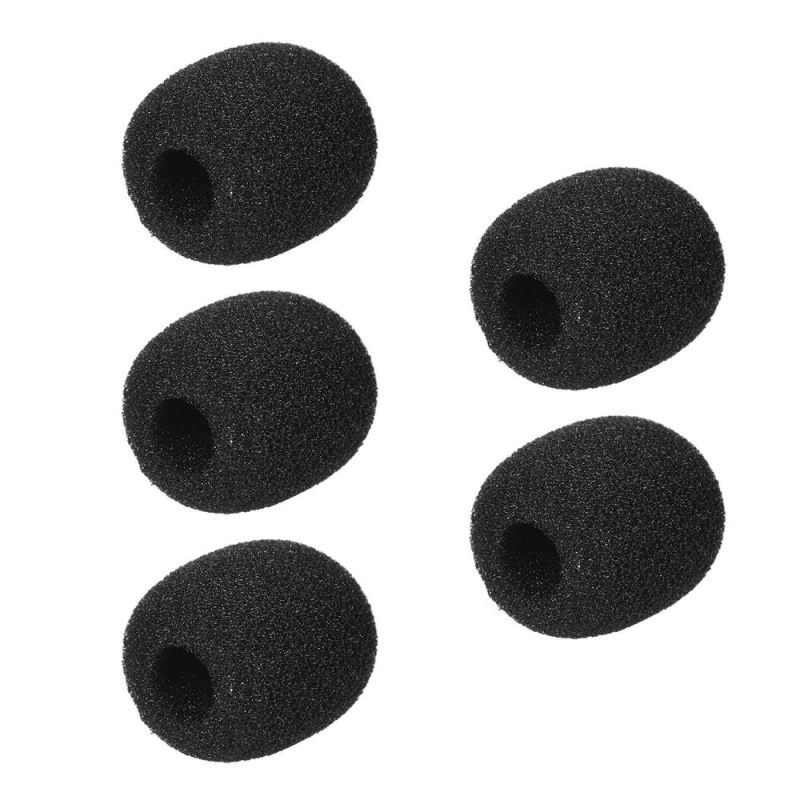 Pro Audio Equipment |   Mini Microphone Windscreens Mic Foam Covers Black Musical Instruments Black