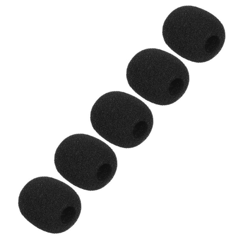 Pro Audio Equipment |   Mini Microphone Windscreens Mic Foam Covers Black Musical Instruments Black