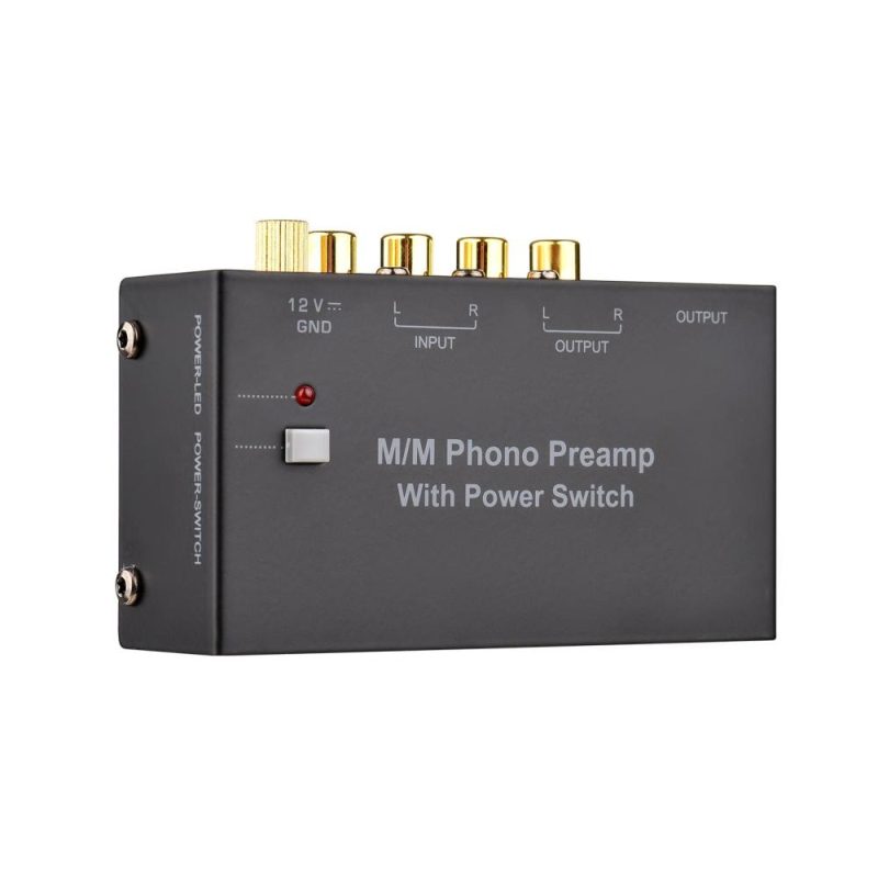 Pro Audio Equipment |   M/M Phono Preamp with Power Switch Ultra-compact Phono Preamplifier Turntable Preamp with RCA 1/4-inch TRS Interface Musical Instruments Pro Audio Equipment