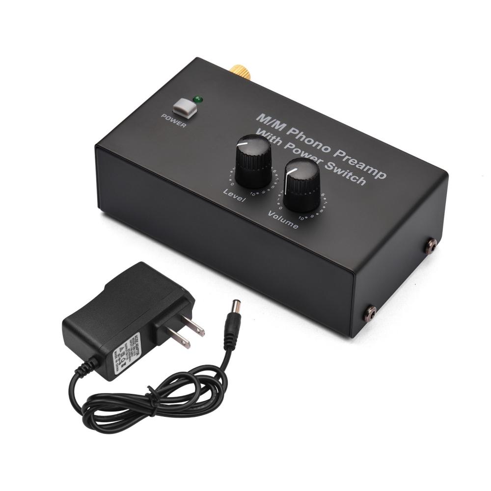 Pro Audio Equipment |   M/M Phono Preamp with Power Switch Ultra-compact Preamplifier with Level & Volume Control Musical Instruments Pro Audio Equipment