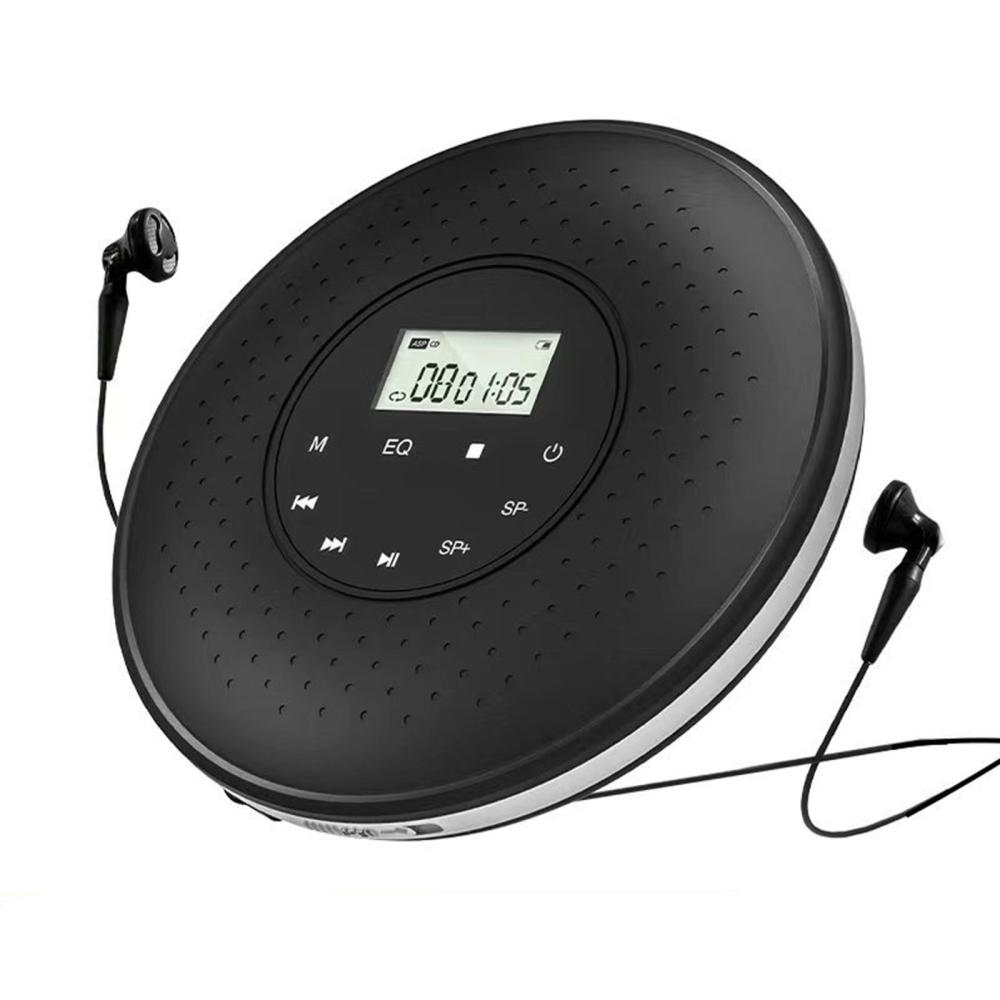 Pro Audio Equipment |   Portable CD Player with 3.5mm Wired Headphones Support TF Card MP3 Music Player A-B Repeat Function with LCD Display Touch Button Black Musical Instruments Black