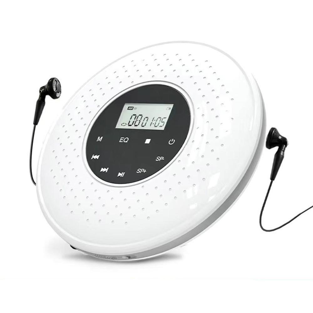 Pro Audio Equipment |   Portable CD Player with 3.5mm Wired Headphones Support TF Card MP3 Music Player A-B Repeat Function with LCD Display Touch Button White Musical Instruments Pro Audio Equipment