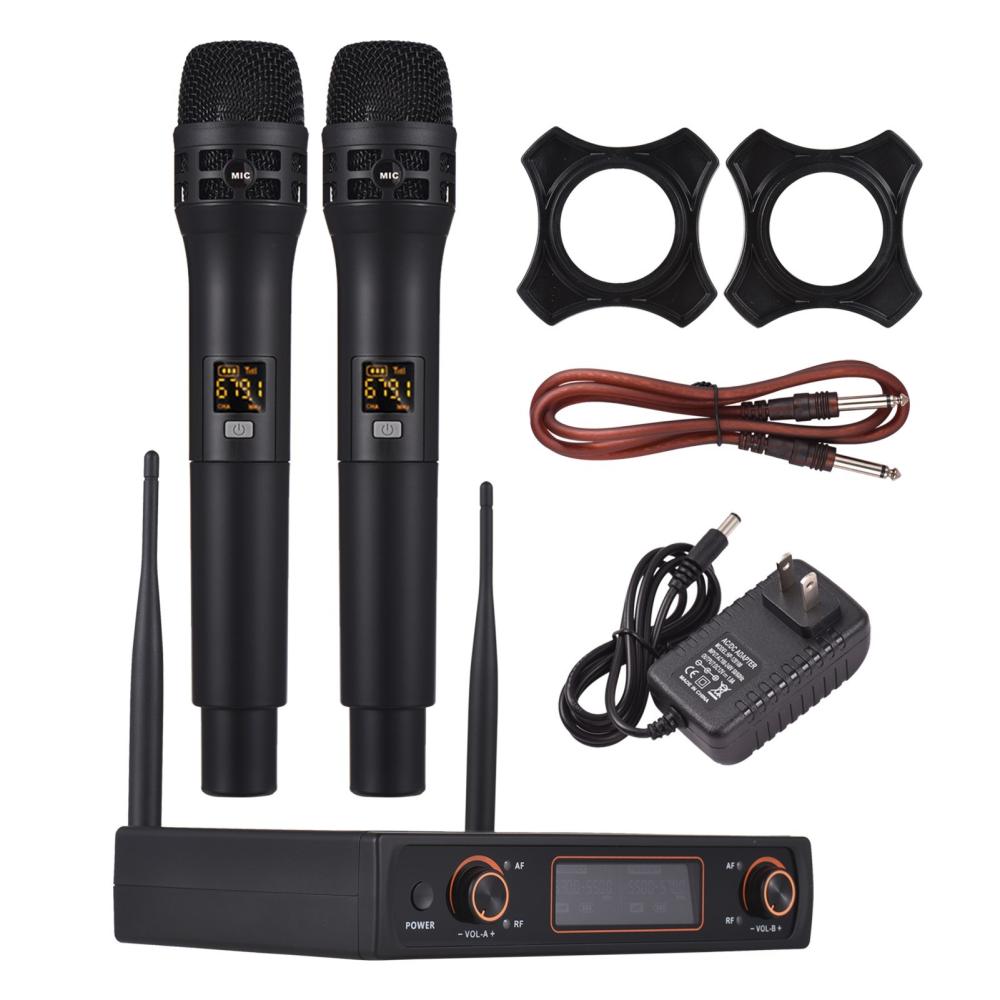 Pro Audio Equipment |   Professional 16 Channels UHF Wireless Handheld Microphone System 2 Microphones 1 Receiver Musical Instruments Pro Audio Equipment