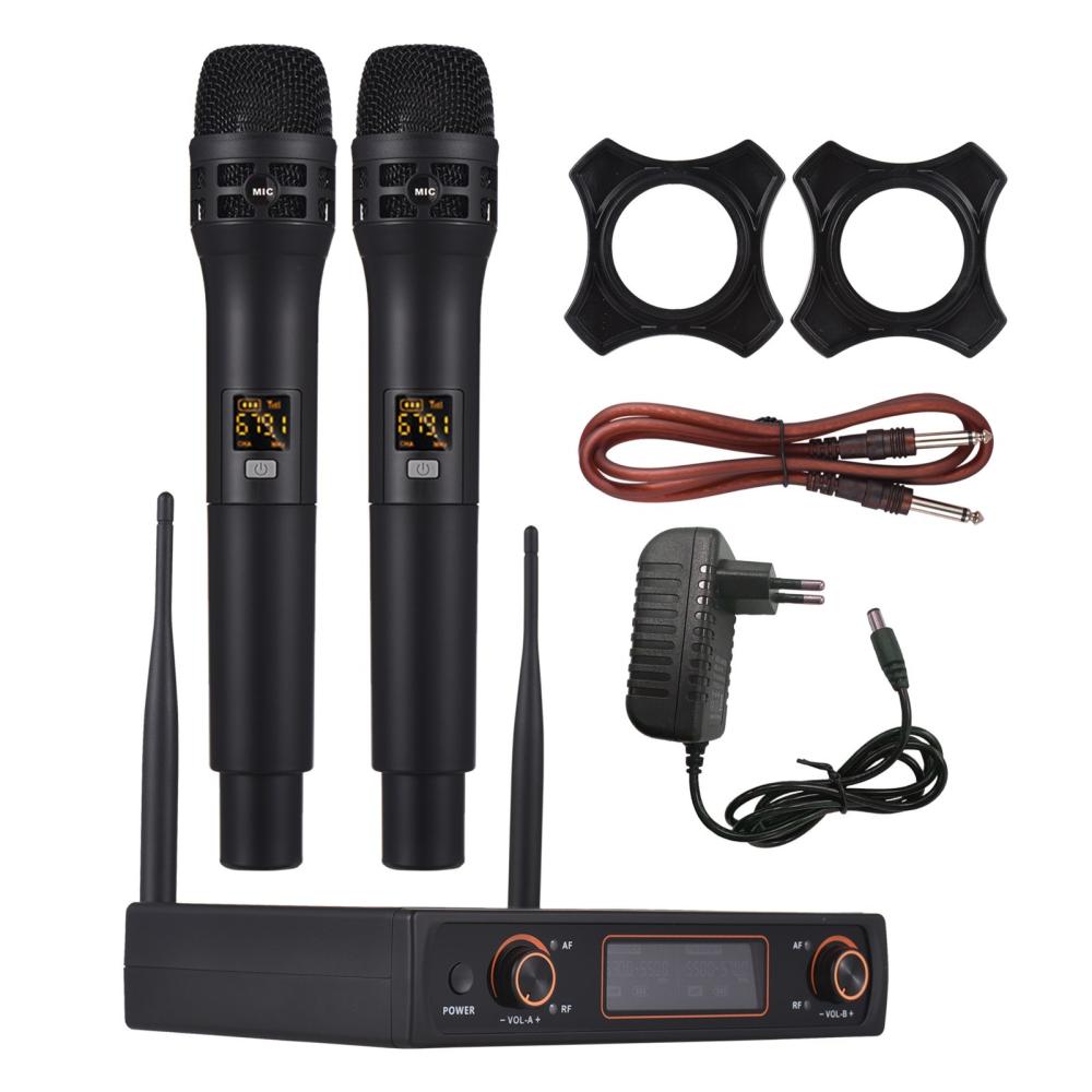 Pro Audio Equipment |   Professional 16 Channels UHF Wireless Handheld Microphone System 2 Microphones 1 Receiver Musical Instruments Pro Audio Equipment