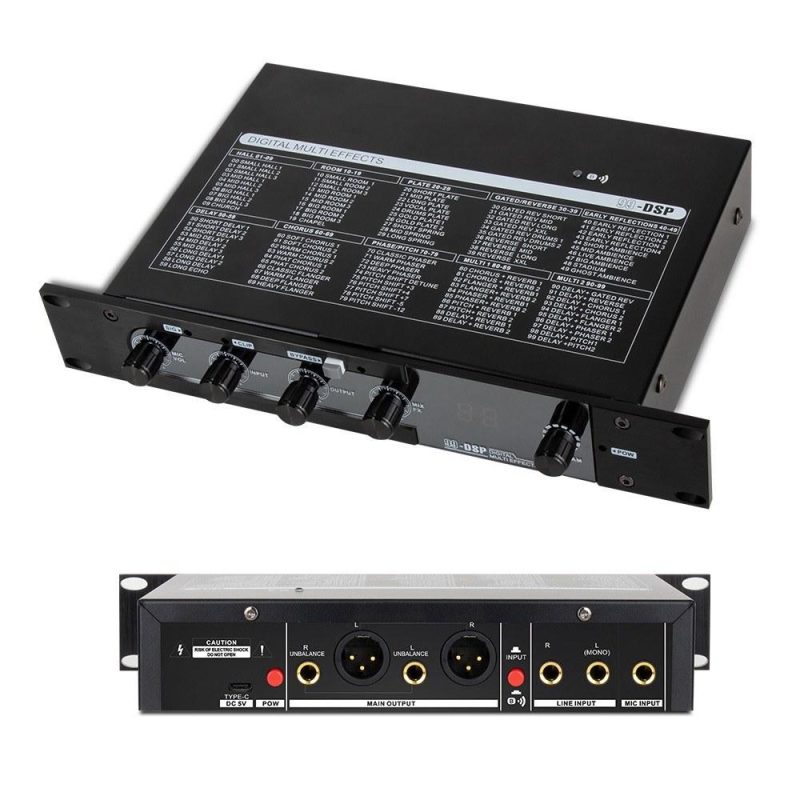 Pro Audio Equipment |   Professional Karaoke Mixer Reverberator 99 DSP Digital Audio Effector Musical Instruments Pro Audio Equipment