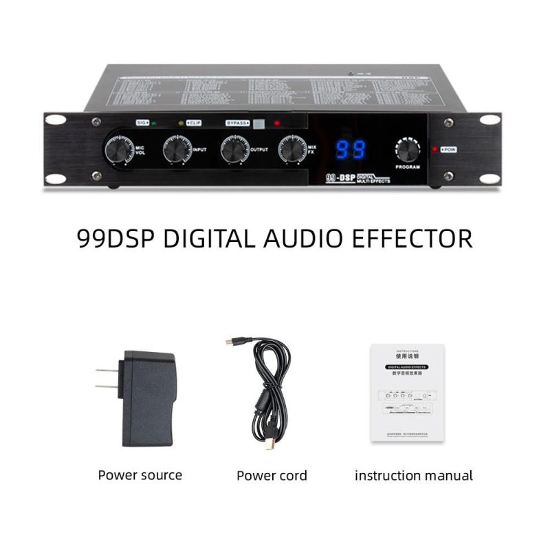 Pro Audio Equipment |   Professional Karaoke Mixer Reverberator 99 DSP Digital Audio Effector Musical Instruments Pro Audio Equipment