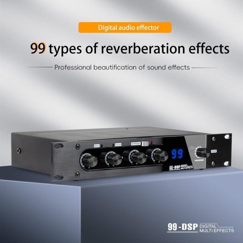 Pro Audio Equipment |   Professional Karaoke Mixer Reverberator 99 DSP Digital Audio Effector Musical Instruments Pro Audio Equipment