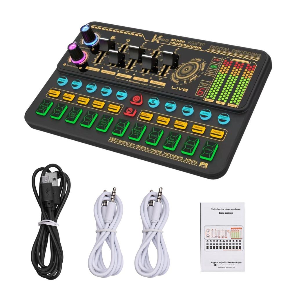 Pro Audio Equipment |   SK500 Portable Live Sound Card Voice Changer Device Audio Mixer Musical Instruments Pro Audio Equipment