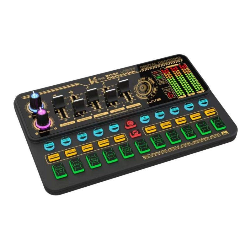 Pro Audio Equipment |   SK500 Portable Live Sound Card Voice Changer Device Audio Mixer Musical Instruments Pro Audio Equipment