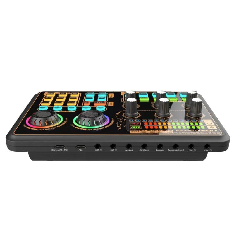 Pro Audio Equipment |   SK600 Multi-function Digital Audio Mixer External Sound Card Black Musical Instruments Black