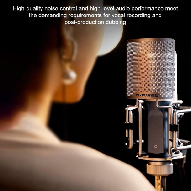 Pro Audio Equipment |   SM-9 Cardioid-directional Condenser Recording Microphone Silver Musical Instruments Pro Audio Equipment