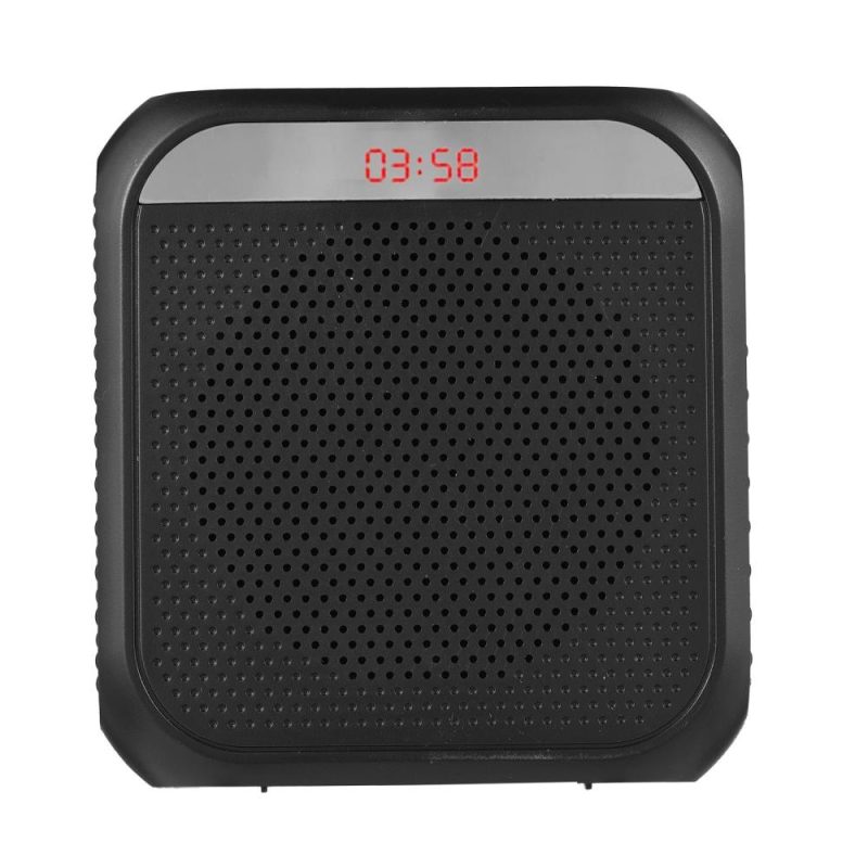 Pro Audio Equipment |   Sound Amplifier Portable Rechargeable Mini Voice Amplifier LED Display with MIC Black Musical Instruments Black