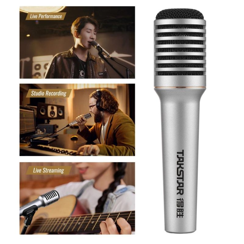 Pro Audio Equipment |   TA-68 Profession Dynamic Microphone Grey Musical Instruments Grey