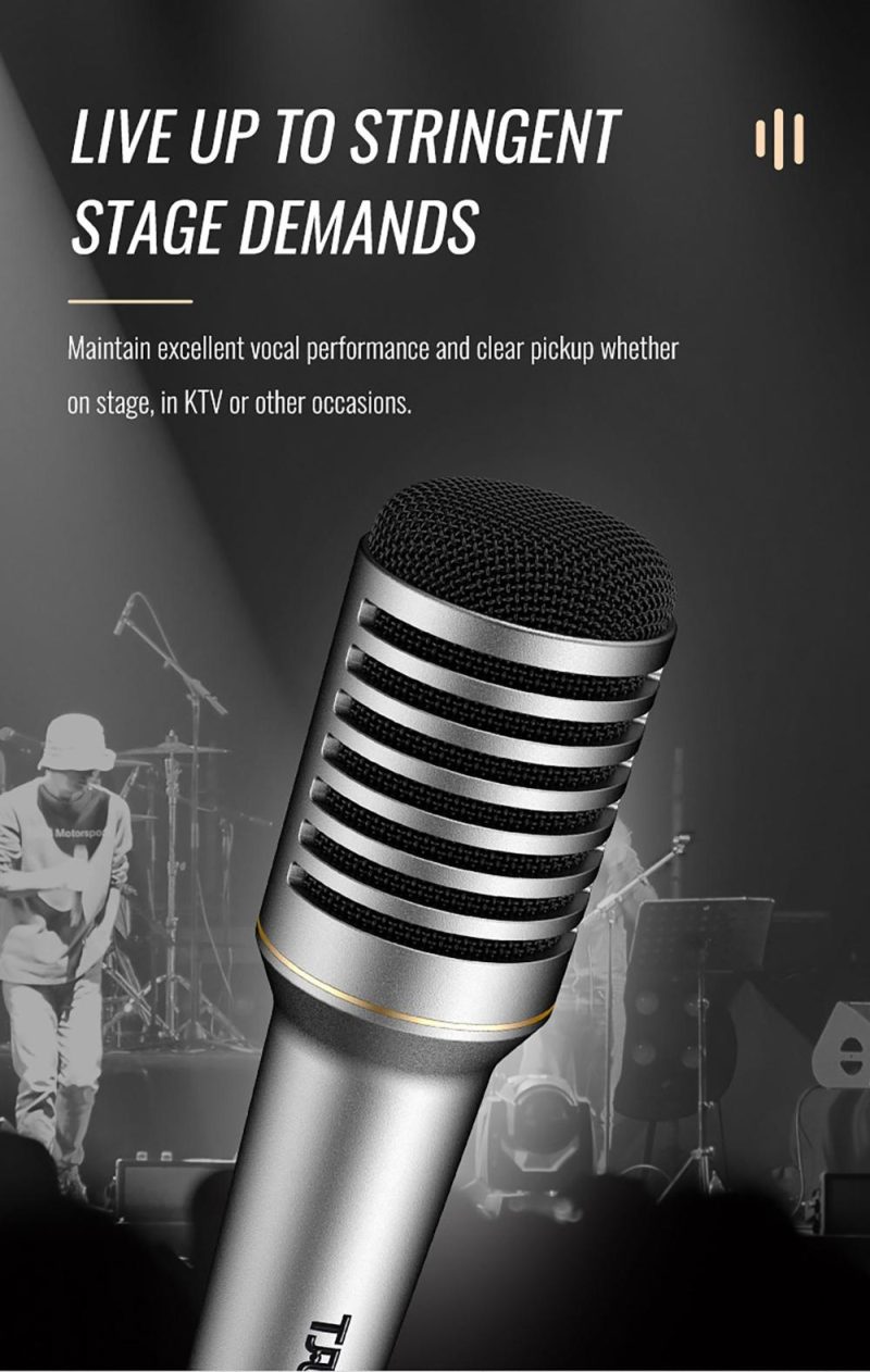 Pro Audio Equipment |   TA-68 Profession Dynamic Microphone Grey Musical Instruments Grey