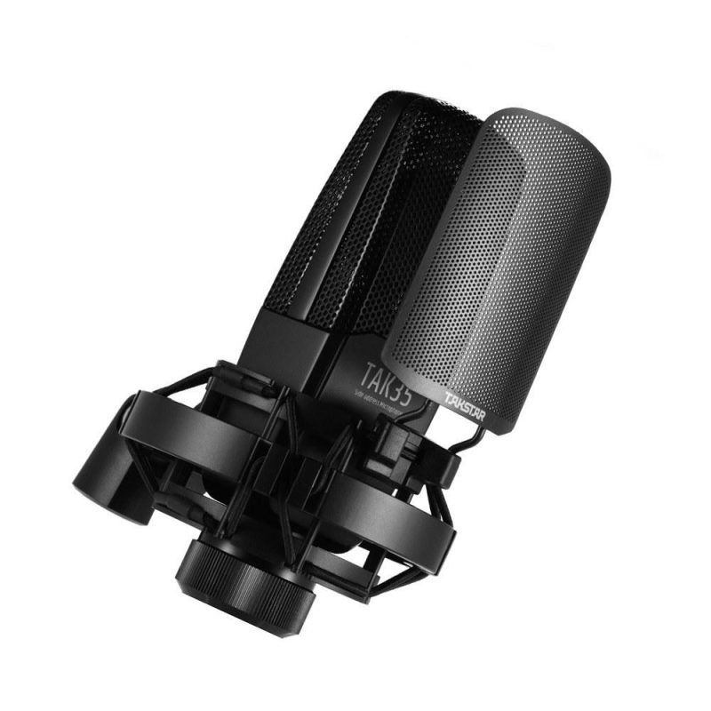 Pro Audio Equipment |   TAK35 Professional Recording Microphone Condenser Cardioid Mic Black Musical Instruments Black