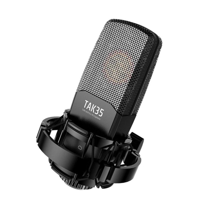 Pro Audio Equipment |   TAK35 Professional Recording Microphone Condenser Cardioid Mic Black Musical Instruments Black