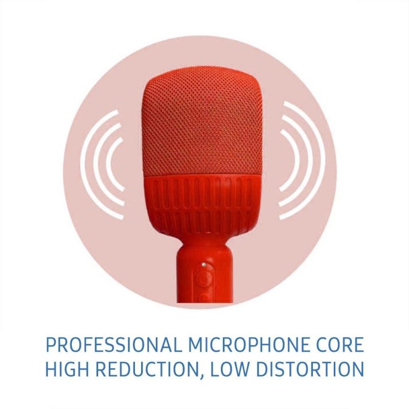 Pro Audio Equipment |   Wireless BT Karaoke Microphone HIFI Speaker Red Musical Instruments Pro Audio Equipment