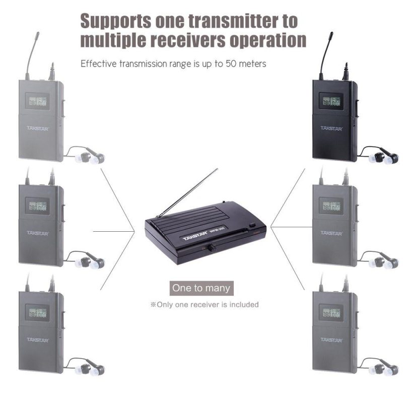 Pro Audio Equipment |   WPM-200R UHF Wireless Audio System Receiver Musical Instruments Pro Audio Equipment