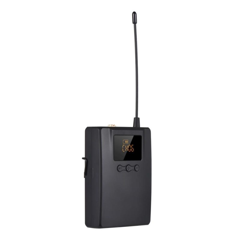 Pro Audio Equipment |   WPM-300R Wireless Audio Receiver with In-ear Earphone UHF Bodypack Receiver Black Musical Instruments Black