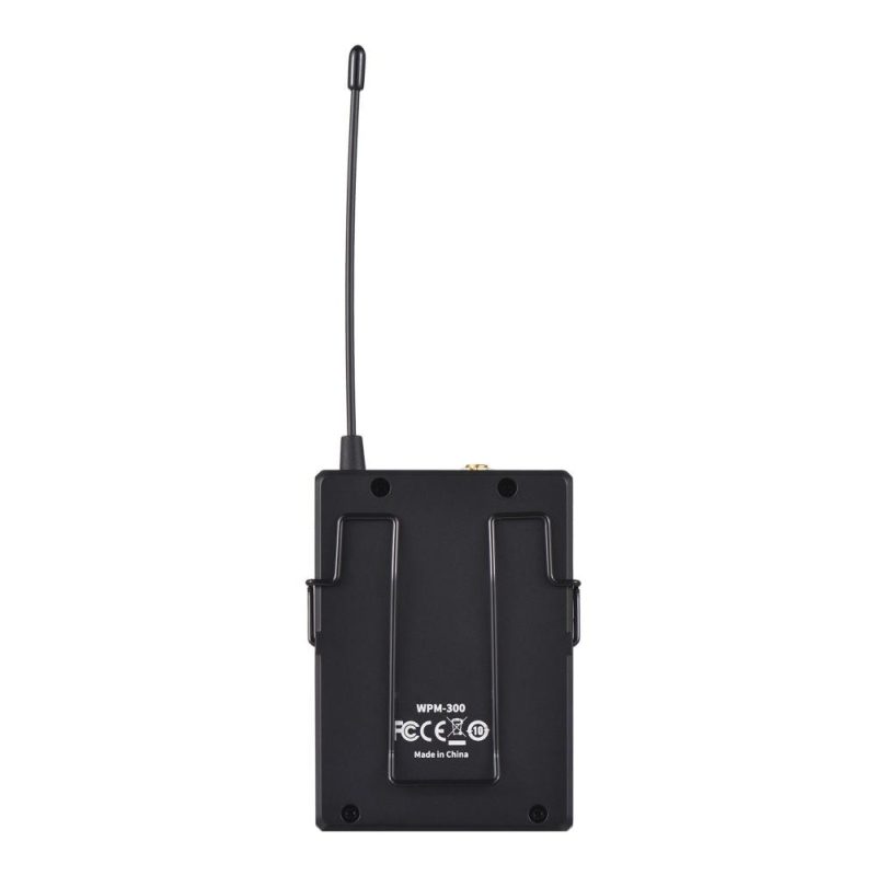 Pro Audio Equipment |   WPM-300R Wireless Audio Receiver with In-ear Earphone UHF Bodypack Receiver Black Musical Instruments Black