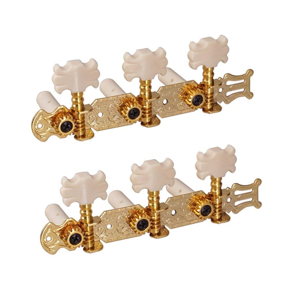 Strings and Accessories |   1 Pair Gold Guitar Tuning Pegs Classical Guitar String Tuning Pegs Tuners Machine Heads Gold Musical Instruments Gold