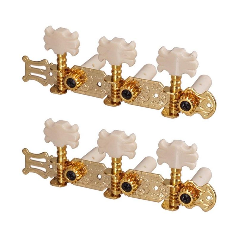 Strings and Accessories |   1 Pair Gold Guitar Tuning Pegs Classical Guitar String Tuning Pegs Tuners Machine Heads Gold Musical Instruments Gold