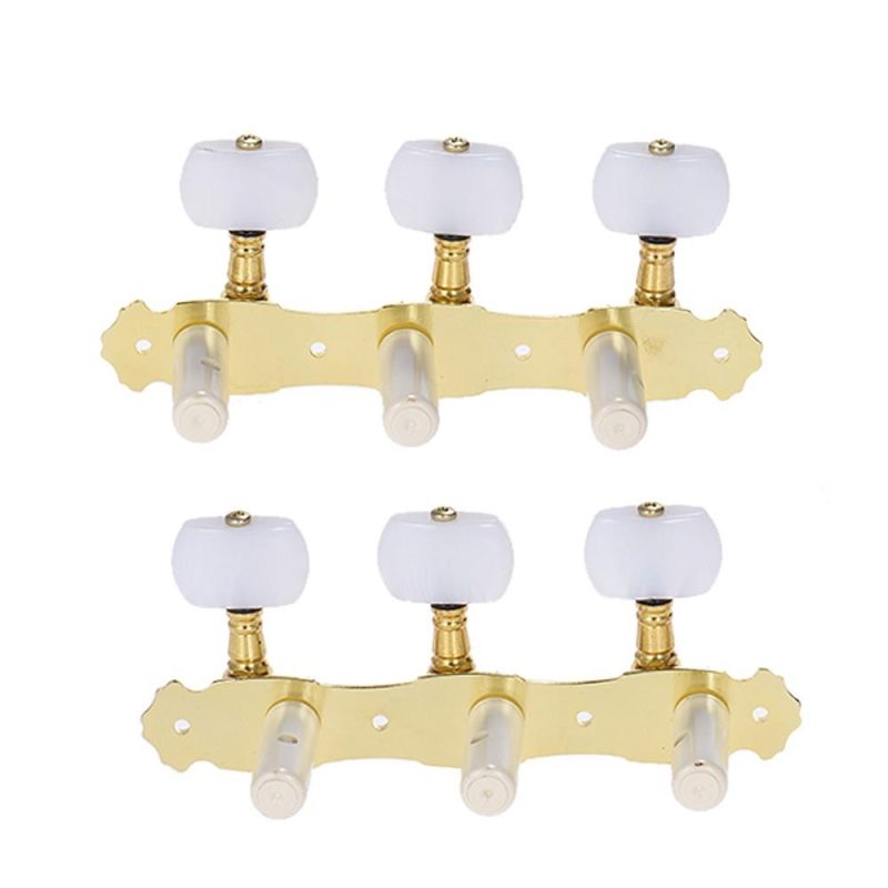 Strings and Accessories |   2 Pcs (L&R) Classical Guitar Tuning Peg Gold Plated Acoustic Guitar Machine Heads (AOS-022V1P) Musical Instruments Strings & Accessories