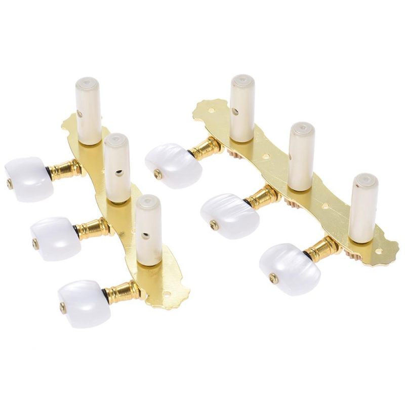 Strings and Accessories |   2 Pcs (L&R) Classical Guitar Tuning Peg Gold Plated Acoustic Guitar Machine Heads (AOS-022V1P) Musical Instruments Strings & Accessories