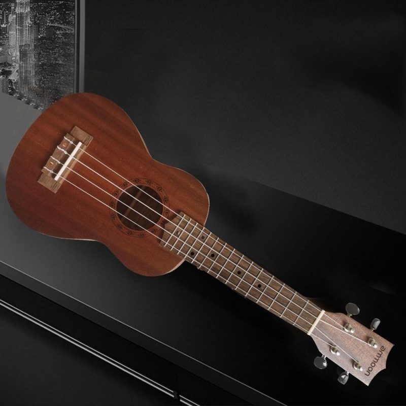 Strings and Accessories |   21 Inch Acoustic Soprano Ukulele Ukelele Uke for Beginners Boys Girls Wood Color Musical Instruments Strings & Accessories