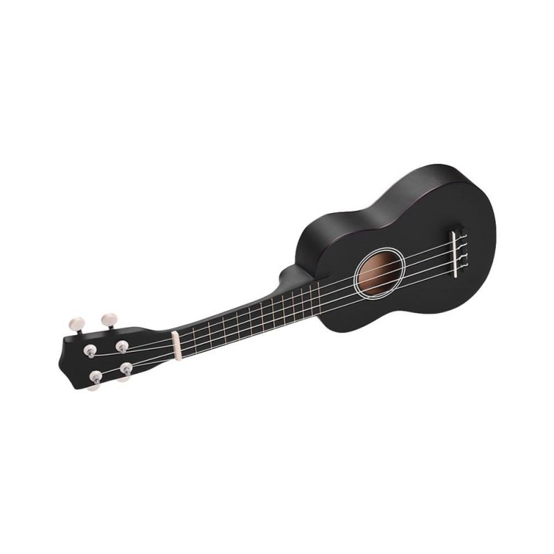 Strings and Accessories |   21 Inch Colored Acoustic Soprano Ukulele Ukelele Uke Kit Basswood with Carry Bag Uke Strap Strings Picks Tuner Black Musical Instruments Black