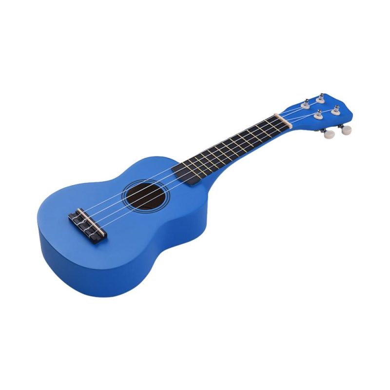 Strings and Accessories |   21 Inch Colored Acoustic Soprano Ukulele Ukelele Uke Kit Basswood with Carry Bag Uke Strap Strings Picks Tuner Blue Musical Instruments Blue