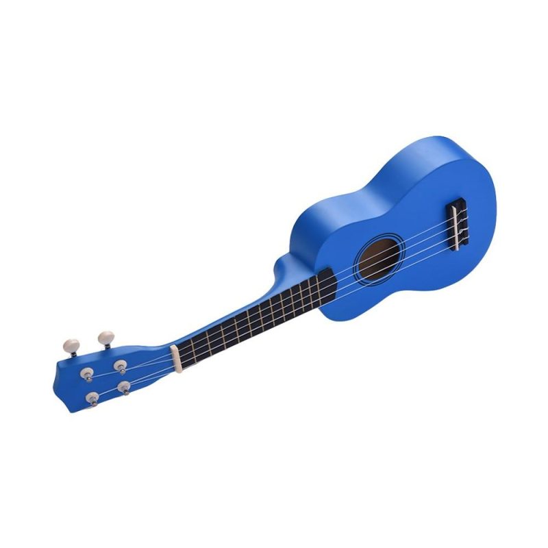 Strings and Accessories |   21 Inch Colored Acoustic Soprano Ukulele Ukelele Uke Kit Basswood with Carry Bag Uke Strap Strings Picks Tuner Blue Musical Instruments Blue