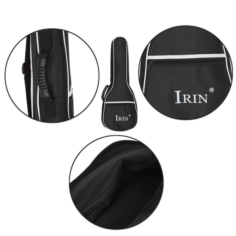 Strings and Accessories |   26寸 Ukulele Case Waterproof Gig Bag with Adjustable Dual Shoulder Straps Outside Pocket Shockproof Backpack for Ukulele Guitar Black Musical Instruments Black