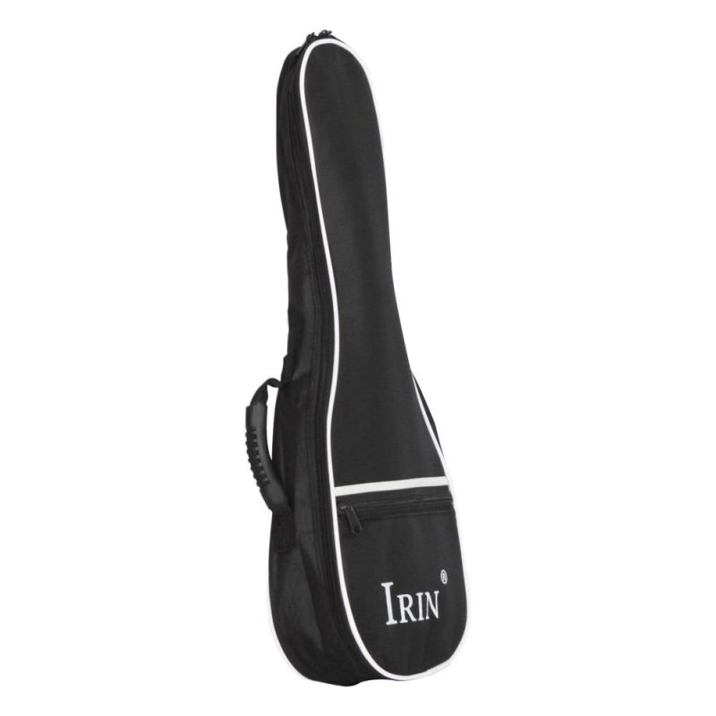 Strings and Accessories |   26寸 Ukulele Case Waterproof Gig Bag with Adjustable Dual Shoulder Straps Outside Pocket Shockproof Backpack for Ukulele Guitar Black Musical Instruments Black