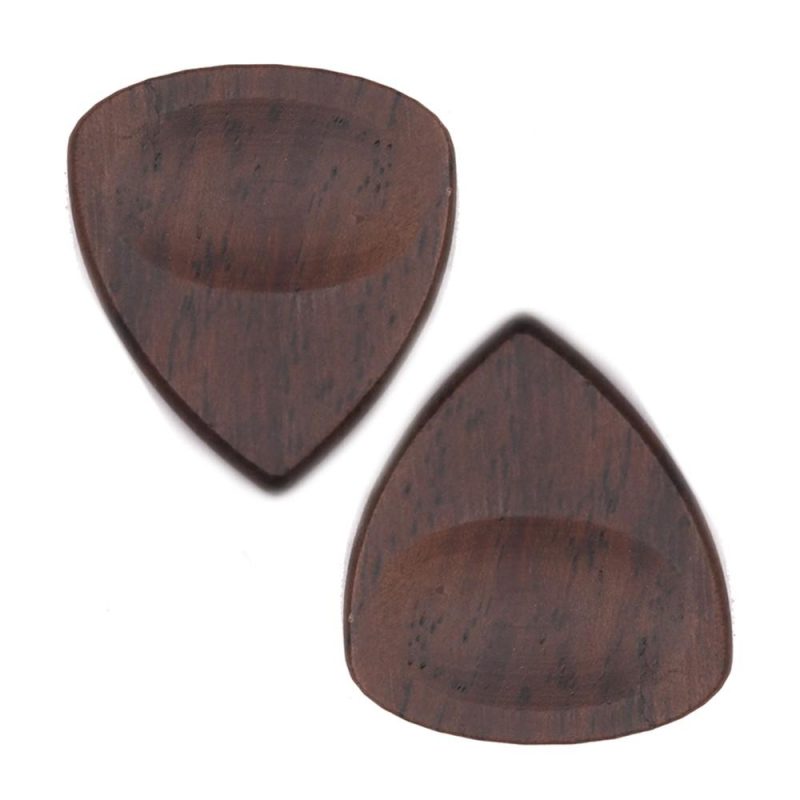 Strings and Accessories |   2pcs Wood Guitar Picks Plectrum Natural Grains Musical Instruments Natural Grains