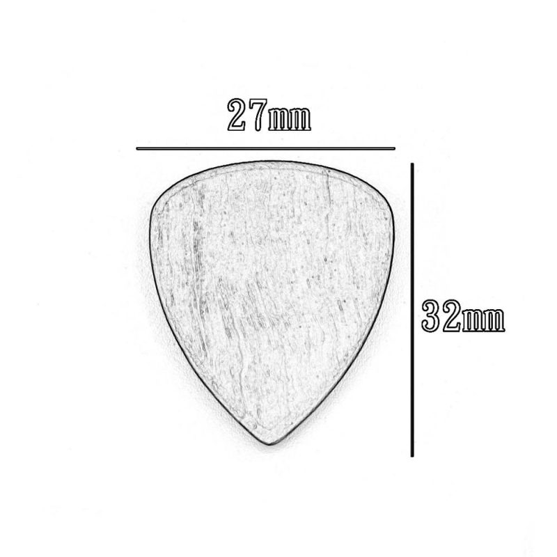 Strings and Accessories |   2pcs Wood Guitar Picks Plectrum Natural Grains Musical Instruments Natural Grains