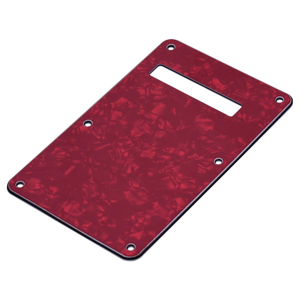 Strings and Accessories |   3-Ply Guitar Backplate Guitar Tremolo Back Cover Replacement for ST Electric Guitar Red 1 Musical Instruments Red 1