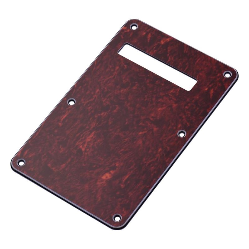 Strings and Accessories |   3-Ply Guitar Backplate Guitar Tremolo Back Cover Replacement for ST Electric Guitar Red2 Musical Instruments Red2