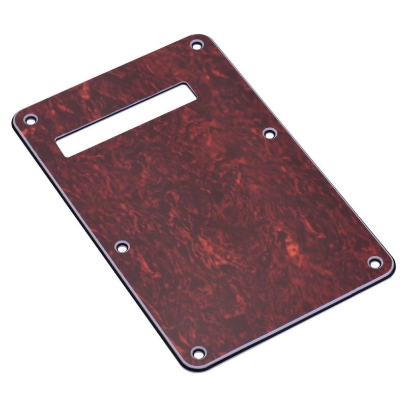 Strings and Accessories |   3-Ply Guitar Backplate Guitar Tremolo Back Cover Replacement for ST Electric Guitar Red2 Musical Instruments Red2